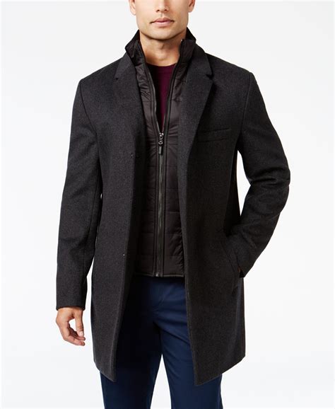 michael kors mens woollen coat|michael kors zip closure coats.